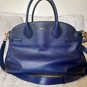 Coach Navy Blue Shoulder Bag